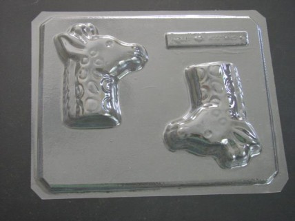 613 Giraffe Face Head Chocolate Candy Soap Mold